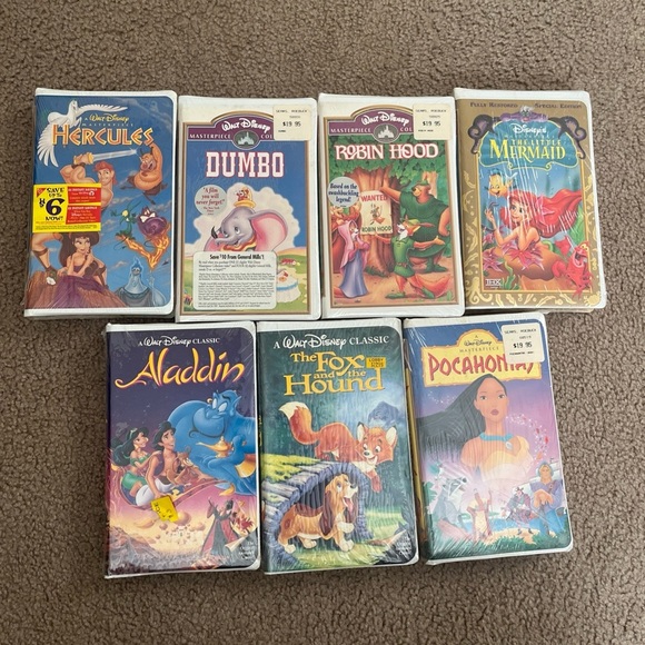 Lot Of 7 Vintage Authentic Factory Sealed With Stickers Disney VHS Movies! Rare - Picture 4 of 8